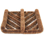 Ninamar Natural Coir Boot Scrubber Door Mat - 12 x 13 inch - Foot Matters