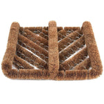 Ninamar Natural Coir Boot Scrubber Door Mat - 12 x 13 inch - Foot Matters