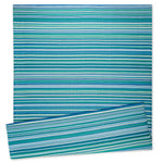 Ninamar Indoor/Outdoor Patio Rugs – Reversible, Waterproof, Lightweight, UV & Stain Resistant – Durable Plastic Décor Rug - Portable for Beach, Deck, Entryway