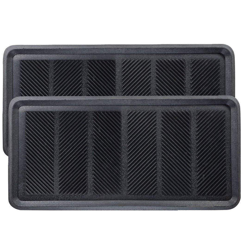 SafetyCare Rubber Shoe & Boot Tray - Multi-Purpose - 32 x 16 Inches - Foot Matters