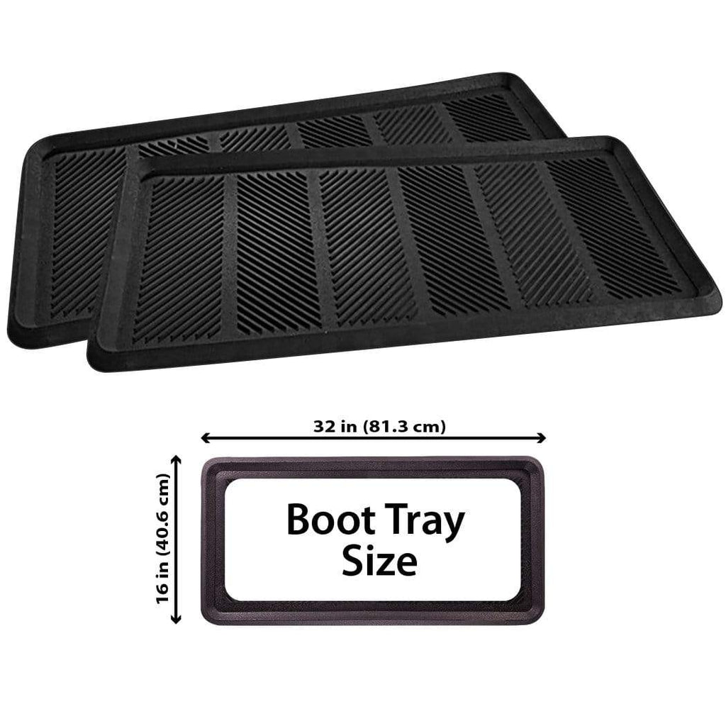 Matace Rollable Rubber Boot Tray Shoe Mat - 16x28, 16x55