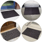 SafetyCare Interlocking Rubber Drainage Floor Mat - Anti-Fatigue - 24 x 16 Inches - Foot Matters