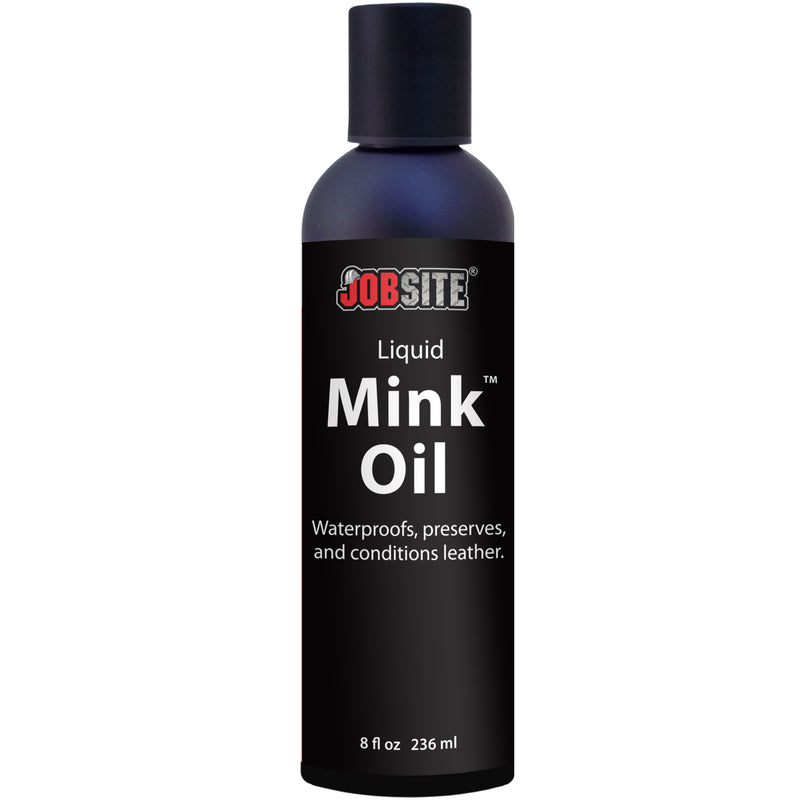 JobSite Premium Mink Oil Leather Waterproof Liquid - 8 oz.