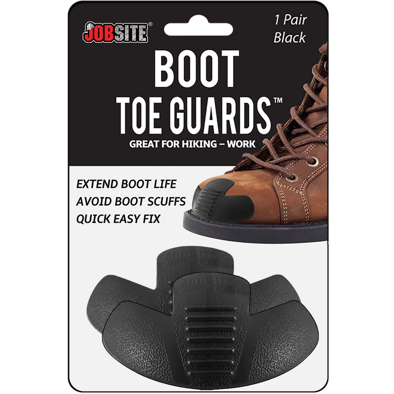 JobSite Heavy Duty Boot Toe Guards - Boot Toe Protector Cover - Extend Boot Life & Protect Against Boot Scuffs