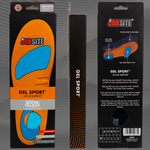 JobSite Gel Sport Insoles - Gel Heel & Metatarsal Shock Pad - US Men 8-13 Women 9-14 (Trim to Fit)