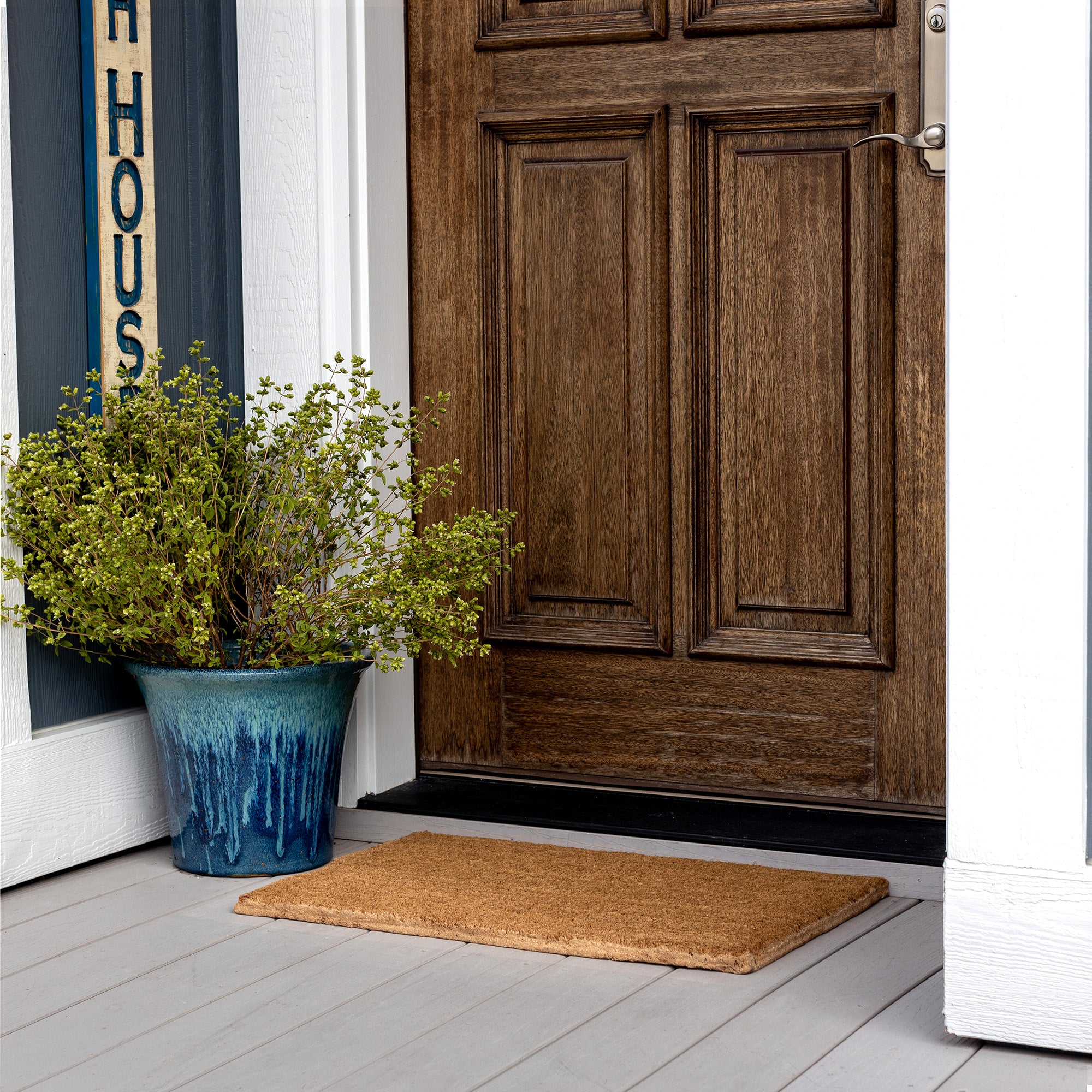 NINAMAR Blank Coir Door Mat - Plain Doormat for Custom