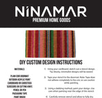 NINAMAR Blank Coir Door Mat - Plain Doormat for Custom, Personalized DIY Craft Designs – 28 x 17 inch