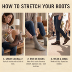 JobSite Boot Stretcher Spray - Shoe Stretch Spray & Leather Softener For Cowboy Boots & Fashion Shoes - 8.5 oz