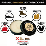 JobSite Beeswax Paste - Bees Wax Leather Conditioner - Leather Waterproofing Wax Protects & Restores Boots, Shoes & Leather Articles - 3 oz
