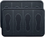 SafetyCare Rubber Shoe & Boot Tray - Multi-Purpose - 80 cm x 40 cm - 2 Mats - Foot Matters