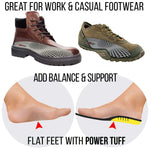 JobSite Power Tuff Anti-Fatigue Support Work Orthotic Insoles - Foot Matters