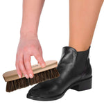Genuine 100% Horsehair Professional Shoe Shine Brush - 6.75 inch long - Foot Matters