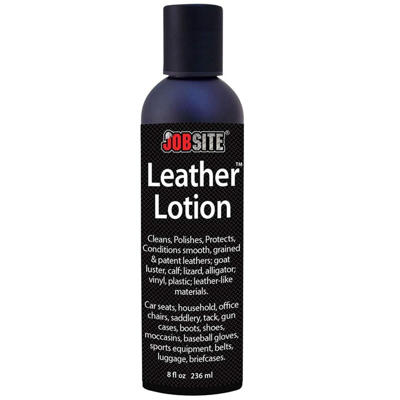 JobSite Premium Leather Lotion Softener & Conditioner- Cleans, Polishes, Protects - 8 oz - Foot Matters