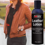 JobSite Premium Leather Lotion Softener & Conditioner- Cleans, Polishes, Protects - 8 oz - Foot Matters