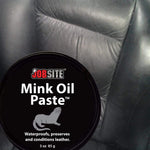 JobSite Premium Mink Oil Leather Waterproof Paste - Preserve Leather Boots & Shoes - 3 oz - Foot Matters