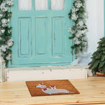 Ninamar Door Mat Holiday Dachshund Dog Natural Coir - 29.5 x 17.5 inch