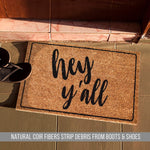 Ninamar Door Mat Hey Y'all Natural Coir - 75 x 45 cm - Foot Matters