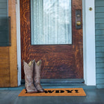 Ninamar Howdy! Door Mat - Natural Coir - 29.5 x 17.5 inch