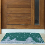 Ninamar Door Mat Winter Snowy Pines Natural Coir - 75 x 45 cm - Foot Matters
