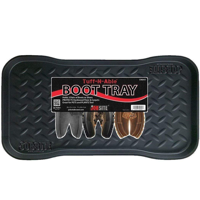 JobSite Heavy Duty Boot Tray, Multi-Purpose for Shoes, Pets, Garden - 15 x 28 Inch - Foot Matters