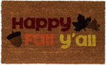 Ninamar Door Mat Happy Fall Y'all- Natural Coir - 29.5 x 17.5 inch
