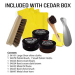 FootMatters Red Cedar Boot & Shoe Care Shine Box Kit