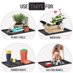 SafetyCare Rubber Shoe & Boot Tray - Multi-Purpose - 32 x 16 Inches - Foot Matters