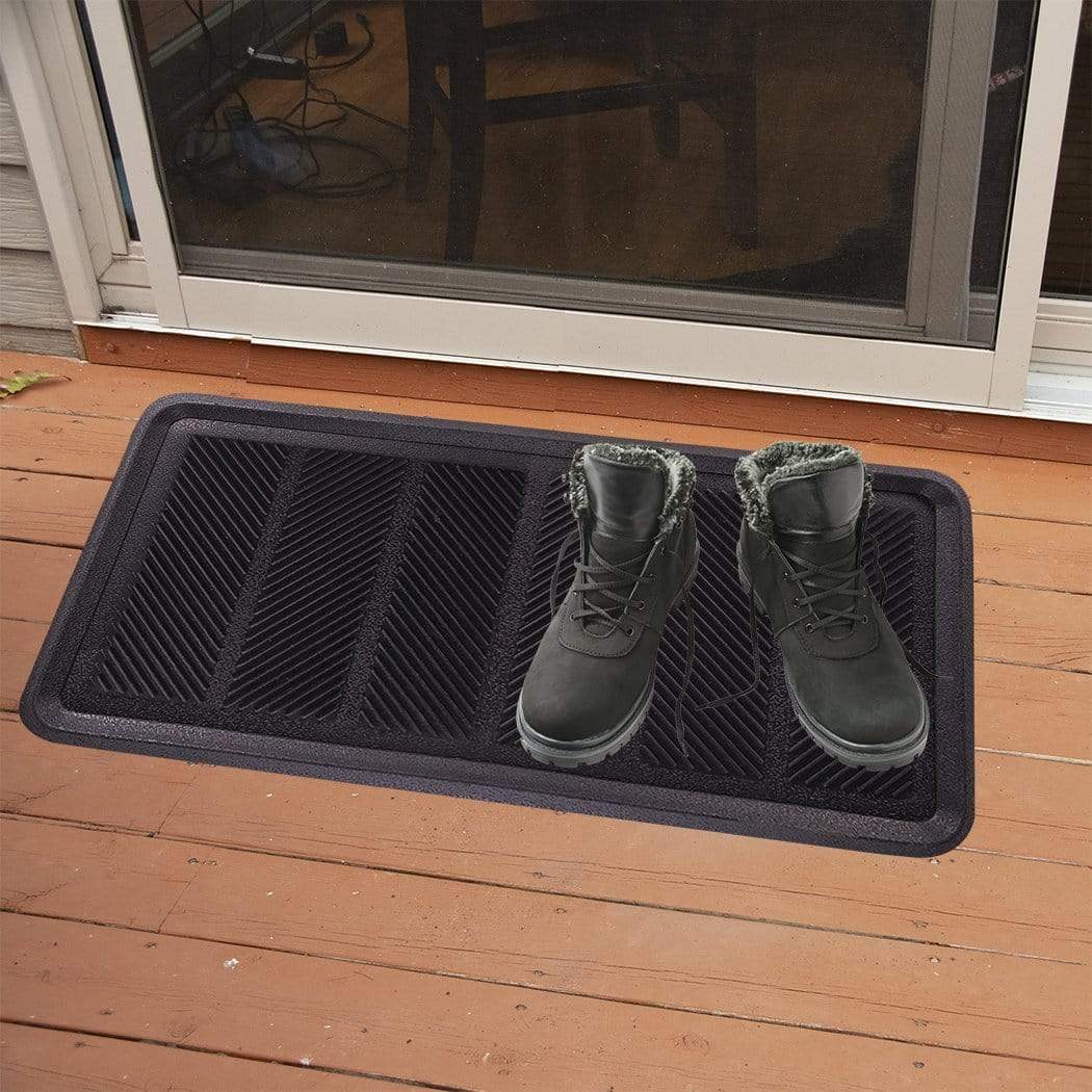 SafetyCare Rubber Shoe & Boot Tray - Multi-Purpose - 24 x 16 Inches - 1 Mat